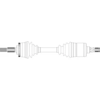 Arbre de transmission avant gauche GENERAL RICAMBI ND3123