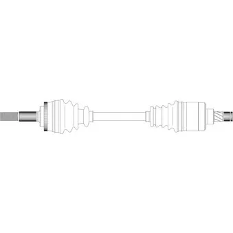 Arbre de transmission avant gauche GENERAL RICAMBI ND3127