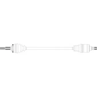 Arbre de transmission avant droit GENERAL RICAMBI ND3128