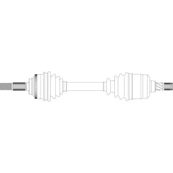 Arbre de transmission avant gauche GENERAL RICAMBI ND3129