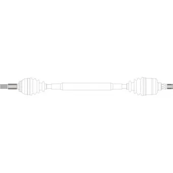 Arbre de transmission avant droit GENERAL RICAMBI ND3133