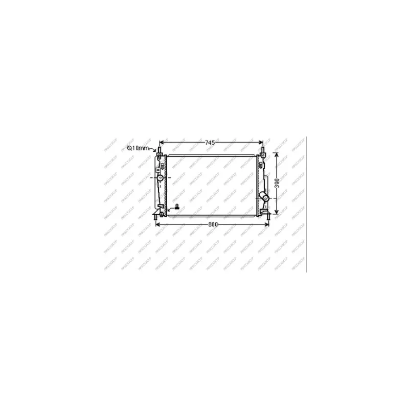 Radiateur, refroidissement du moteur PRASCO MZ330R001