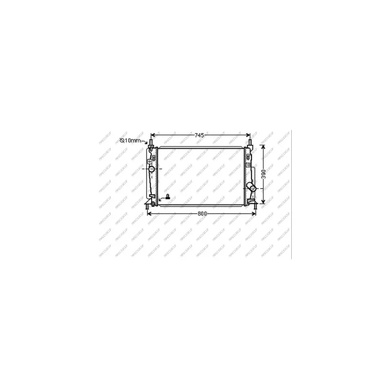 Radiateur, refroidissement du moteur PRASCO MZ330R002