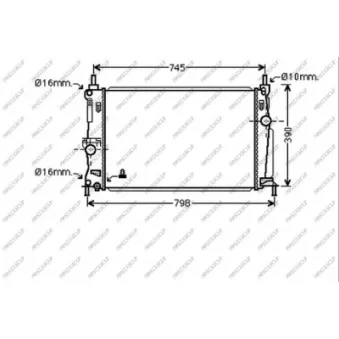 Radiateur, refroidissement du moteur PRASCO
