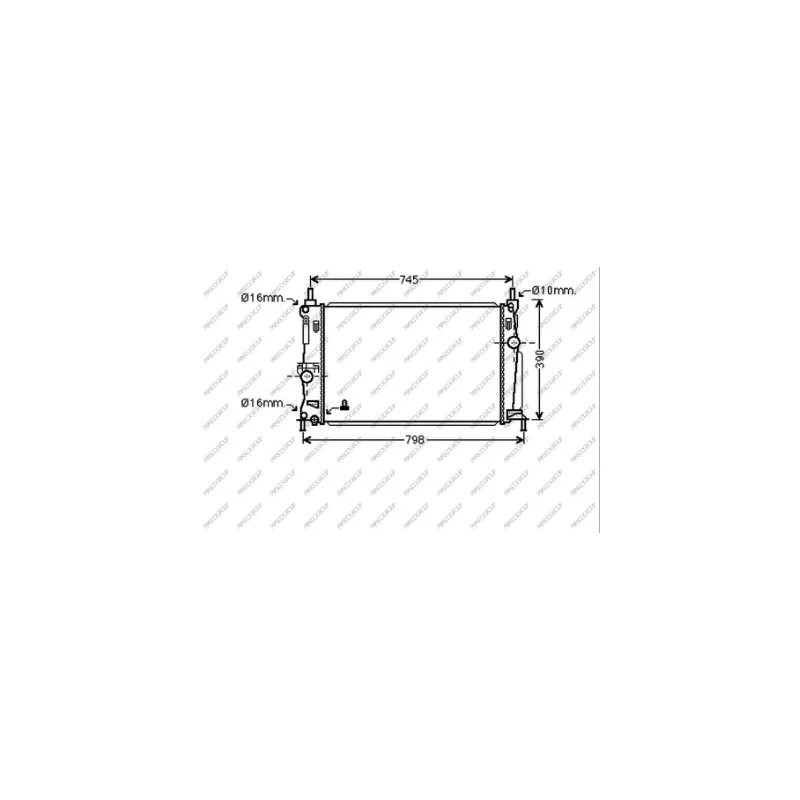 Radiateur, refroidissement du moteur PRASCO MZ330R003