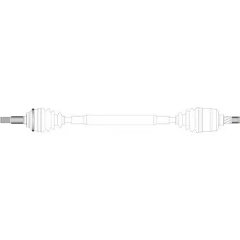 Arbre de transmission avant droit GENERAL RICAMBI ND3165