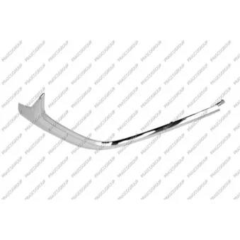 Baguette et bande protectrice, pare-chocs arrière droit PRASCO MZ6021243