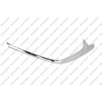 Baguette et bande protectrice, pare-chocs avant gauche PRASCO MZ6021244