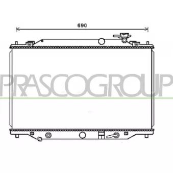 Radiateur, refroidissement du moteur PRASCO MZ702R003