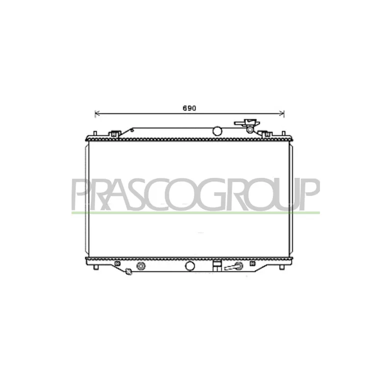 Radiateur, refroidissement du moteur PRASCO MZ702R003