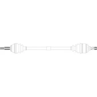 Arbre de transmission avant droit GENERAL RICAMBI OP3011