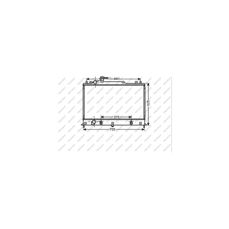 Radiateur, refroidissement du moteur PRASCO MZ802R001