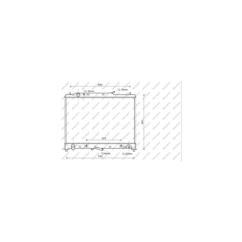 Radiateur, refroidissement du moteur PRASCO MZ806R001