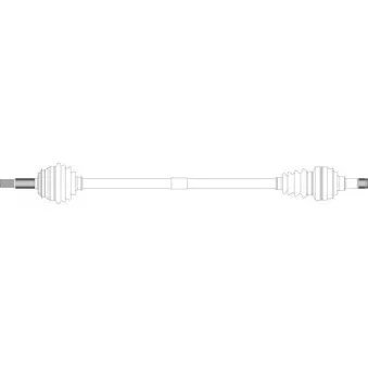 Arbre de transmission avant droit GENERAL RICAMBI OP3013