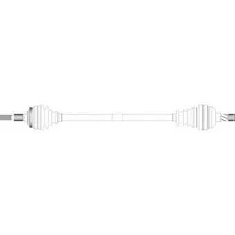 Arbre de transmission avant droit GENERAL RICAMBI OP3031