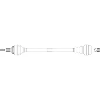 Arbre de transmission avant droit GENERAL RICAMBI OP3035
