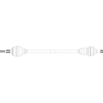 Arbre de transmission avant droit GENERAL RICAMBI OP3039