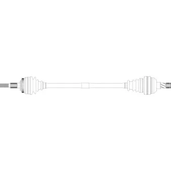 Arbre de transmission avant droit GENERAL RICAMBI OP3075