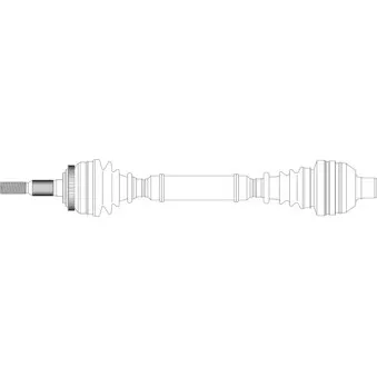 Arbre de transmission avant droit GENERAL RICAMBI OP3082