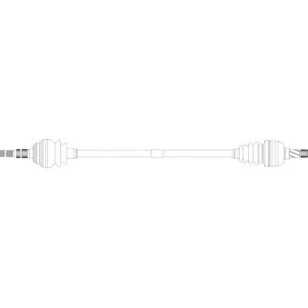 Arbre de transmission avant droit GENERAL RICAMBI OP3201