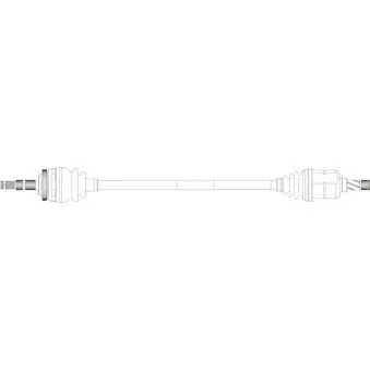 Arbre de transmission avant droit GENERAL RICAMBI OP3259