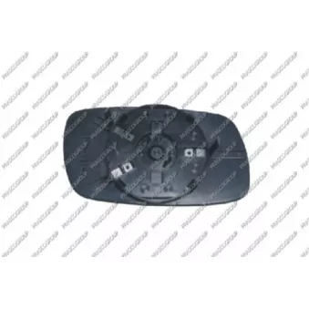 Verre de rétroviseur, rétroviseur extérieur PRASCO OP0157534