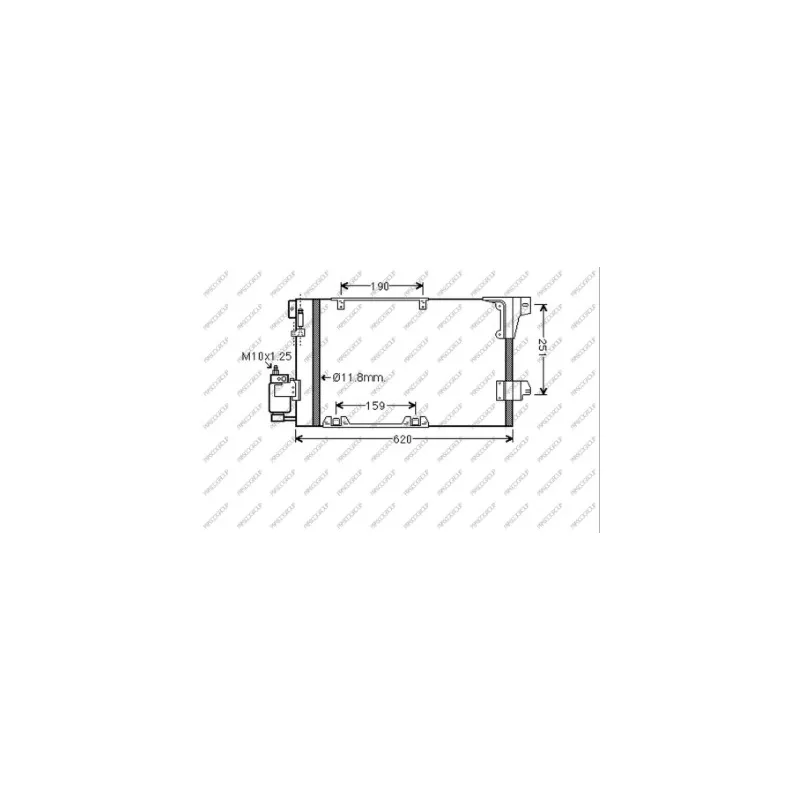 Condenseur, climatisation PRASCO OP017C002