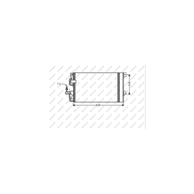 Condenseur, climatisation PRASCO OP017C004