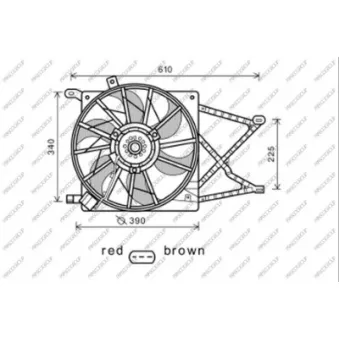 Ventilateur, refroidissement du moteur PRASCO