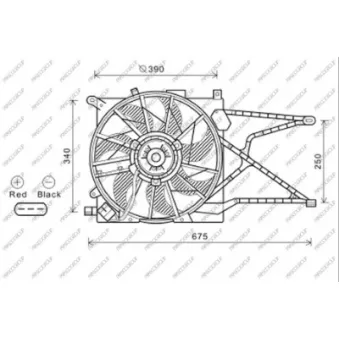 Ventilateur, refroidissement du moteur PRASCO OP017F007