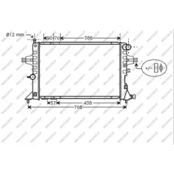 Radiateur, refroidissement du moteur PRASCO OP017R001
