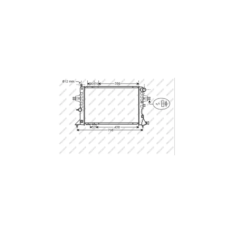 Radiateur, refroidissement du moteur PRASCO OP017R001