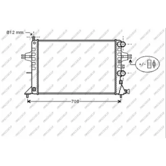 Radiateur, refroidissement du moteur PRASCO OP017R004
