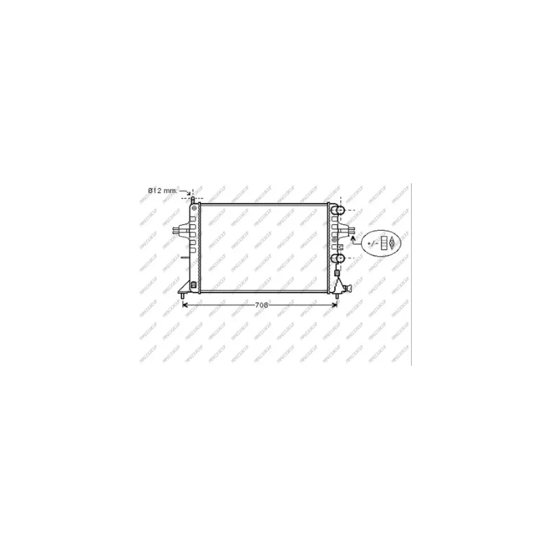 Radiateur, refroidissement du moteur PRASCO OP017R004