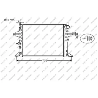 Radiateur, refroidissement du moteur PRASCO OP017R005