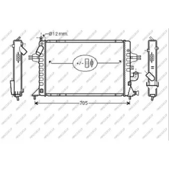 Radiateur, refroidissement du moteur PRASCO OP017R009