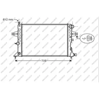 Radiateur, refroidissement du moteur PRASCO OP017R010