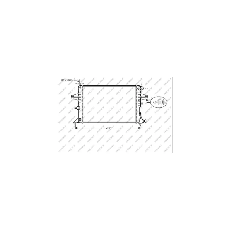 Radiateur, refroidissement du moteur PRASCO OP017R010