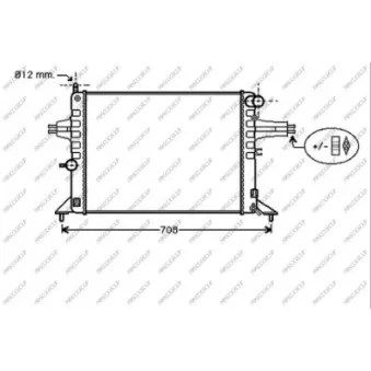 Radiateur, refroidissement du moteur PRASCO OP017R013