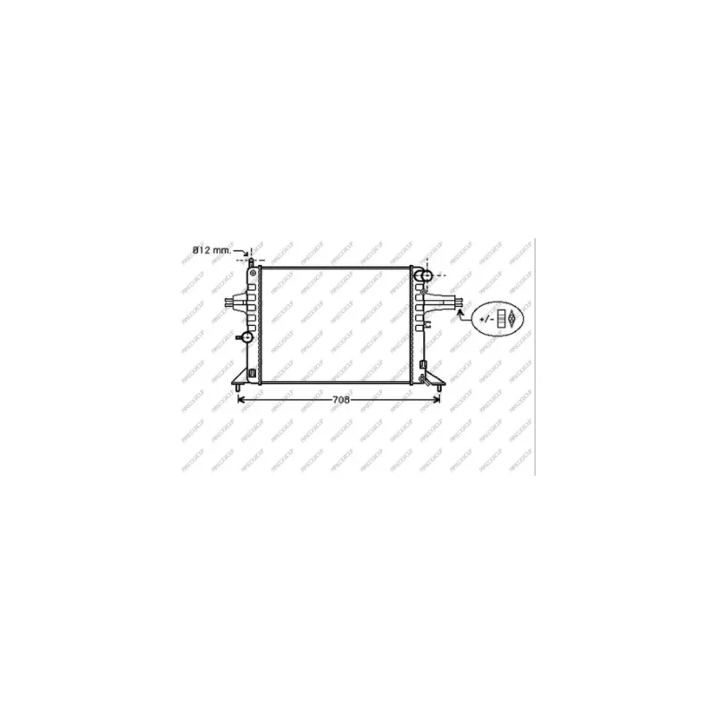 Radiateur, refroidissement du moteur PRASCO OP017R013