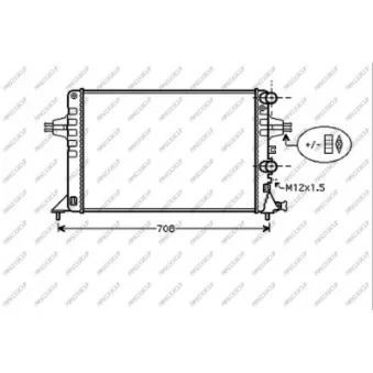 Radiateur, refroidissement du moteur PRASCO OP017R014