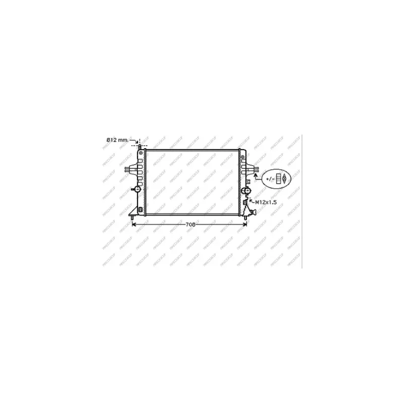 Radiateur, refroidissement du moteur PRASCO OP017R015