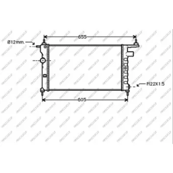 Radiateur, refroidissement du moteur PRASCO OP028R001