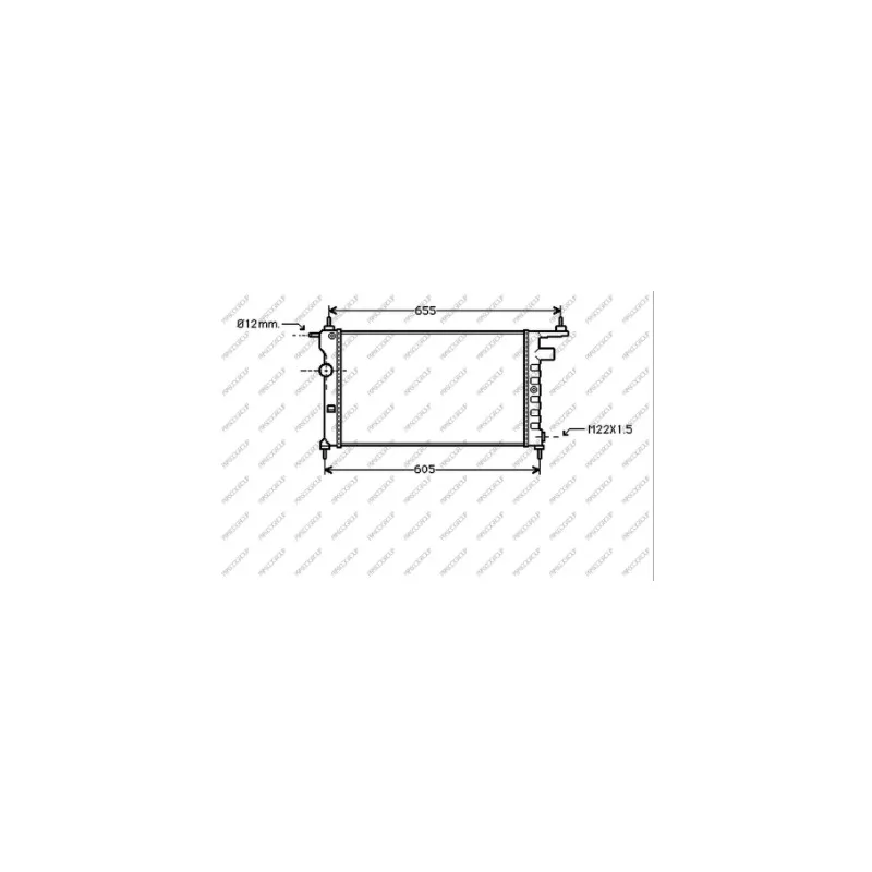 Radiateur, refroidissement du moteur PRASCO OP028R001
