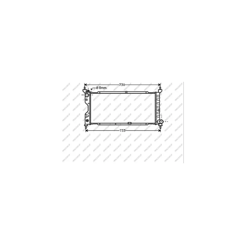 Radiateur, refroidissement du moteur PRASCO OP028R003