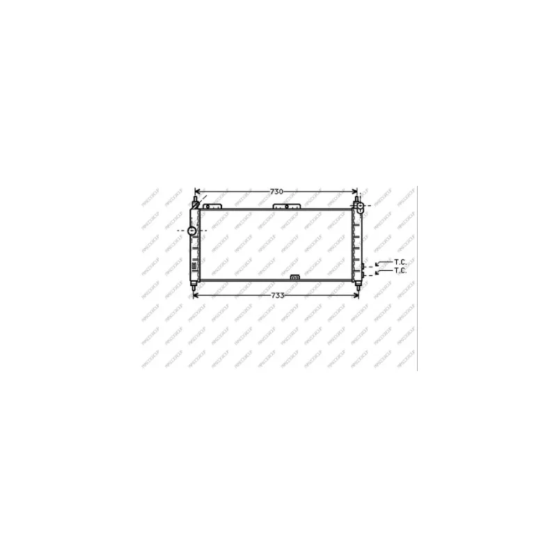 Radiateur, refroidissement du moteur PRASCO OP028R005