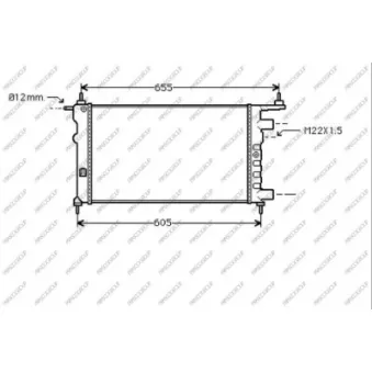 Radiateur, refroidissement du moteur PRASCO