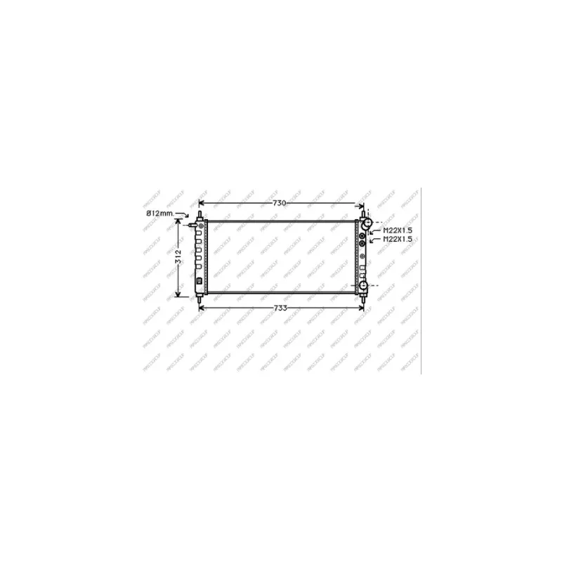Radiateur, refroidissement du moteur PRASCO OP028R007