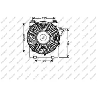 Ventilateur, refroidissement du moteur PRASCO OP030F002