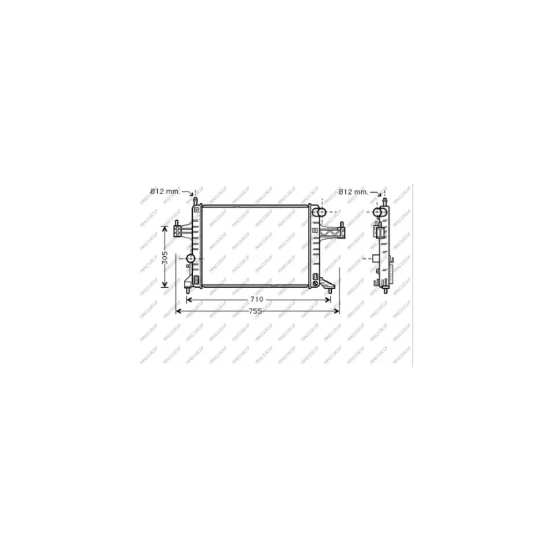 Radiateur, refroidissement du moteur PRASCO OP030R004